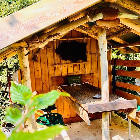 La Cabane Perchee Du Trappeur Écrainville Eksteriør bilde