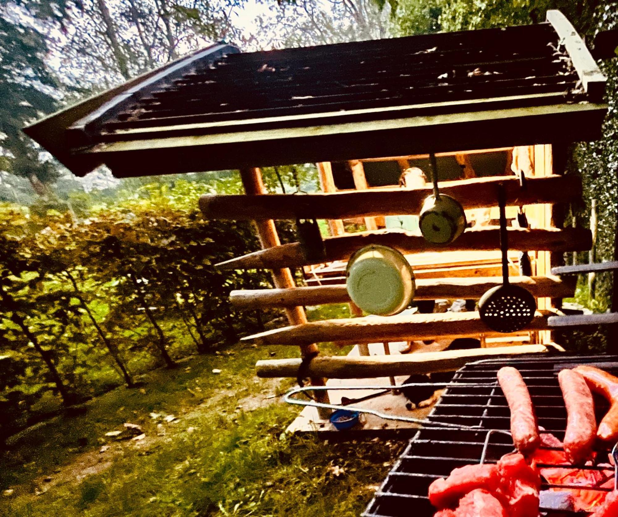 La Cabane Perchee Du Trappeur Écrainville Eksteriør bilde